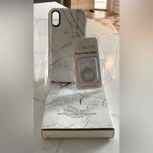 iPhone Battery Case with Ring Holder Stand